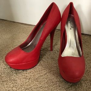 Red high heels